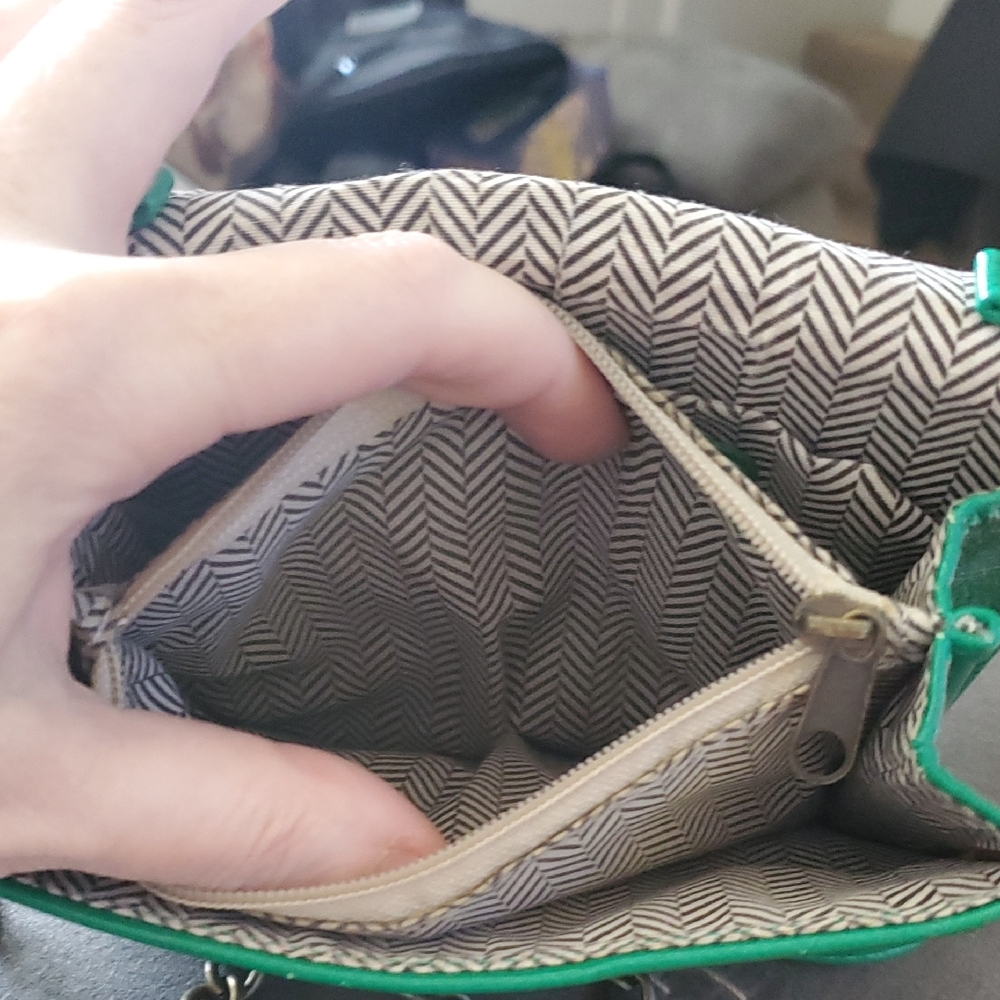 Steve Madden Green Crossbody Bag with Chain Strap - Picture 11 of 13